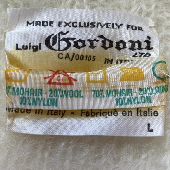 60s Pastel Mohair Cardigan Sweater Vest - Picture 11 of 13